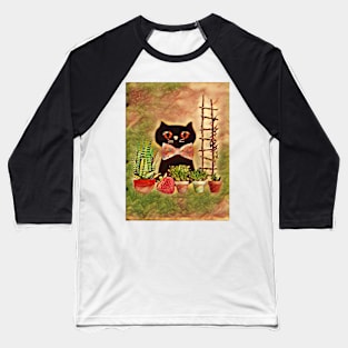 Ebonie the Black Cat, kitty Baseball T-Shirt